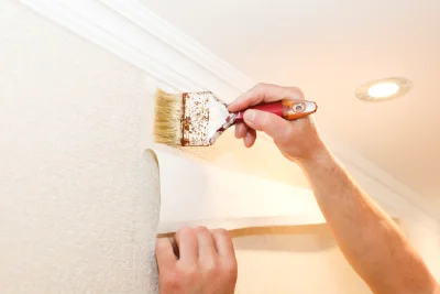 Pose de papier peint à Denicé — revêtements muraux et toiles de verre